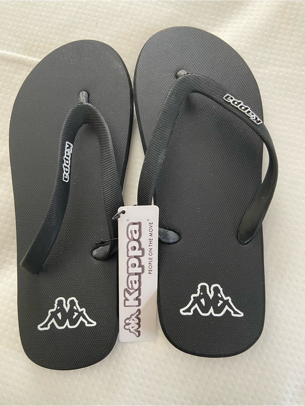 Kappa Black Men's Women's Flip Flop Sandals